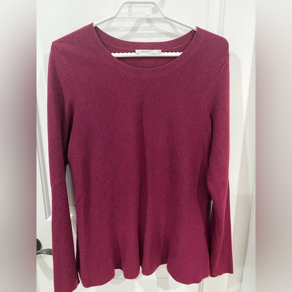 Long sleeve sweater with flare waist - Picture 2 of 3